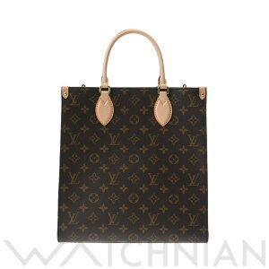 Louis Vuitton Monogram Sac Plat Brown Red Canvas Handbag Bag